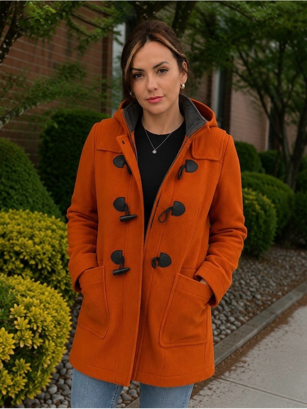Murphy & Nye duffle coat Hooded Toggle Coat - Orange